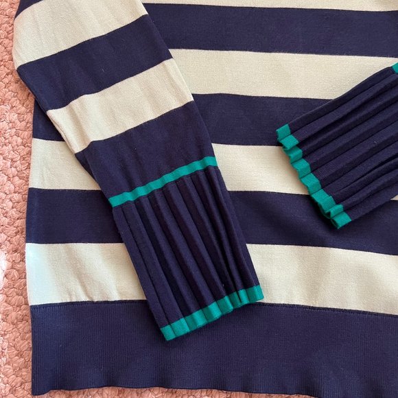 TALBOTS - Stripe Tipped-Cuff Sweater - Excellent Condition - Picture 7 of 10